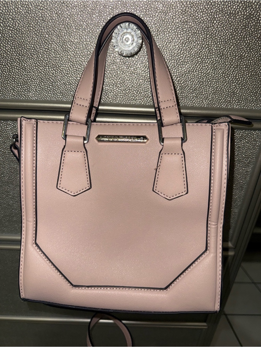 Steve Madden Blush Pink Structured Satchel